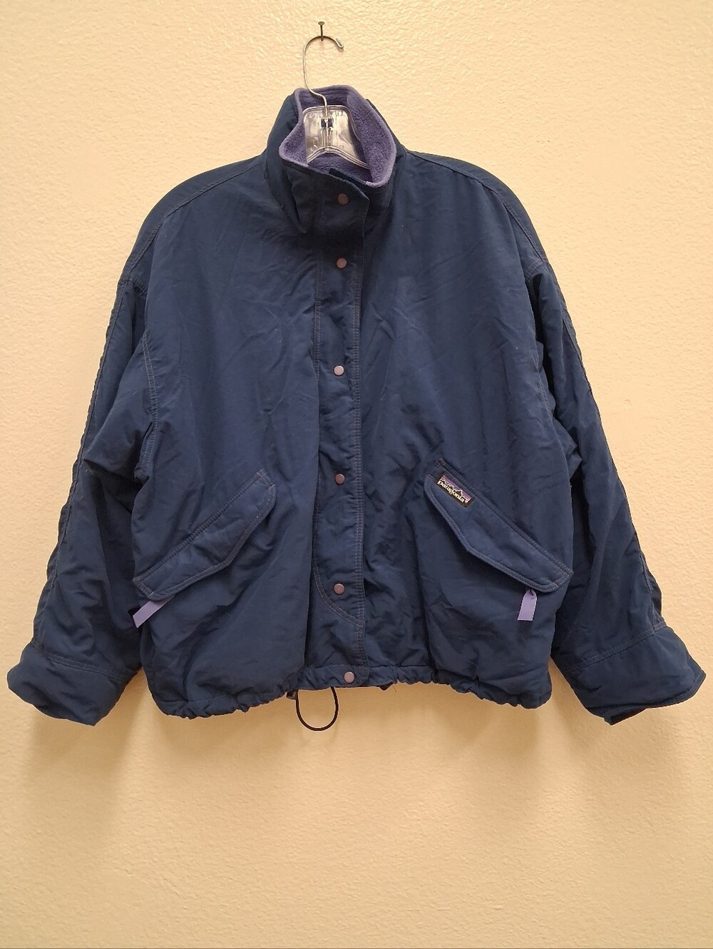 RARE Patagonia Baggies Snap T Synchilla Lined Bomber Jacket Women’s Medium USA